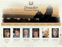 Tablet Screenshot of drauckerfuneralhome.com